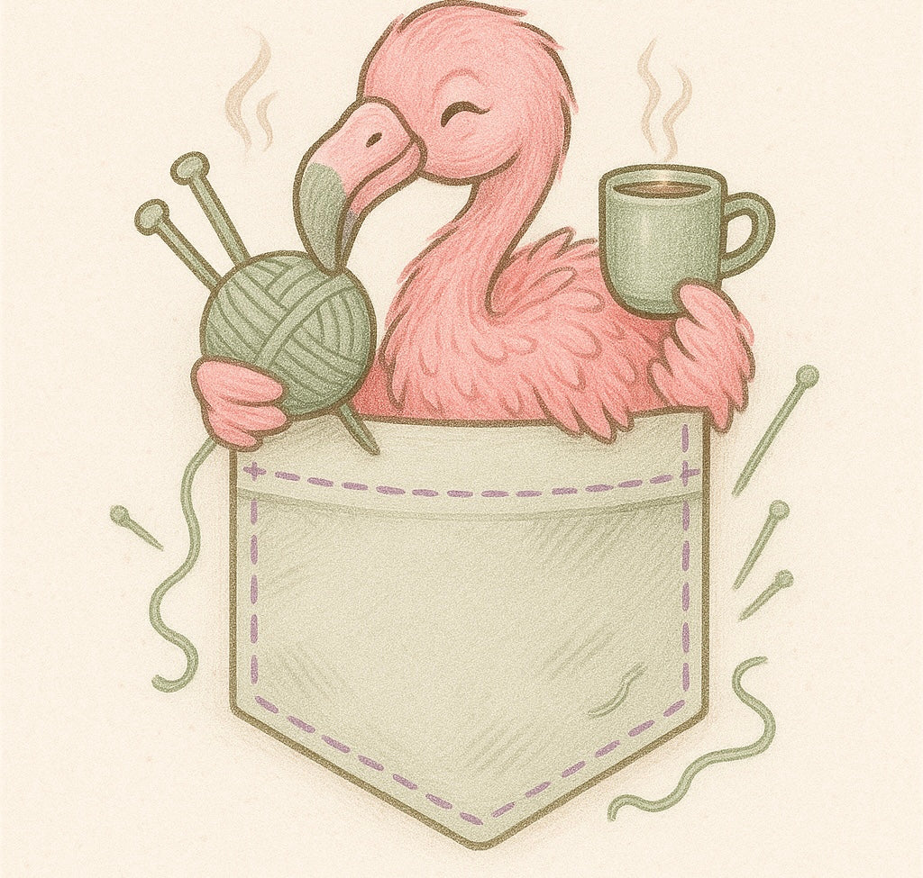 “Jaybird’s Designs” Flamingo Pocket Tee