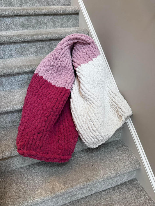 Pretty in pink throw