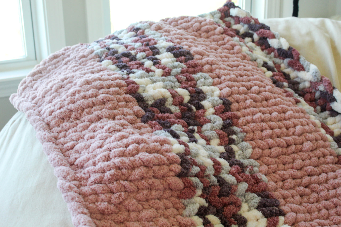 Multi pink baby blanket