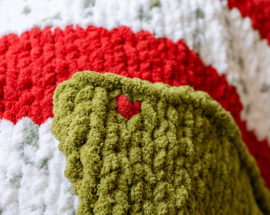 Grinch baby blanket